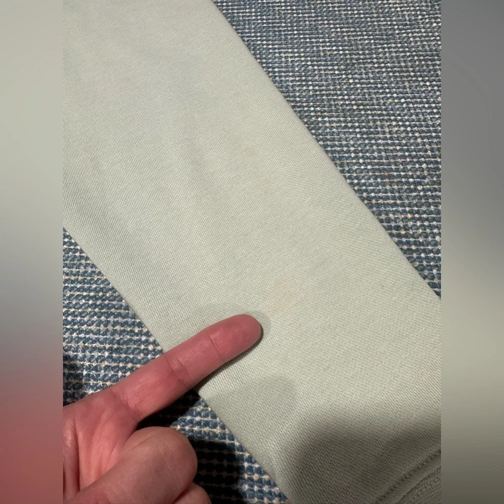 NIKE Cropped Light Green Sweatshirt Sz M - Picture 8 of 11